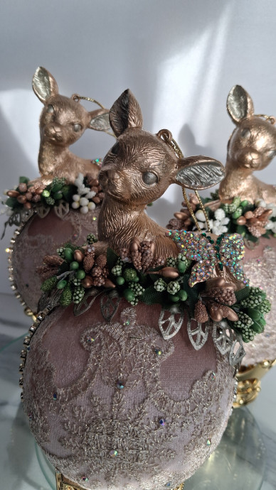 Декор новогодних игрушек 5